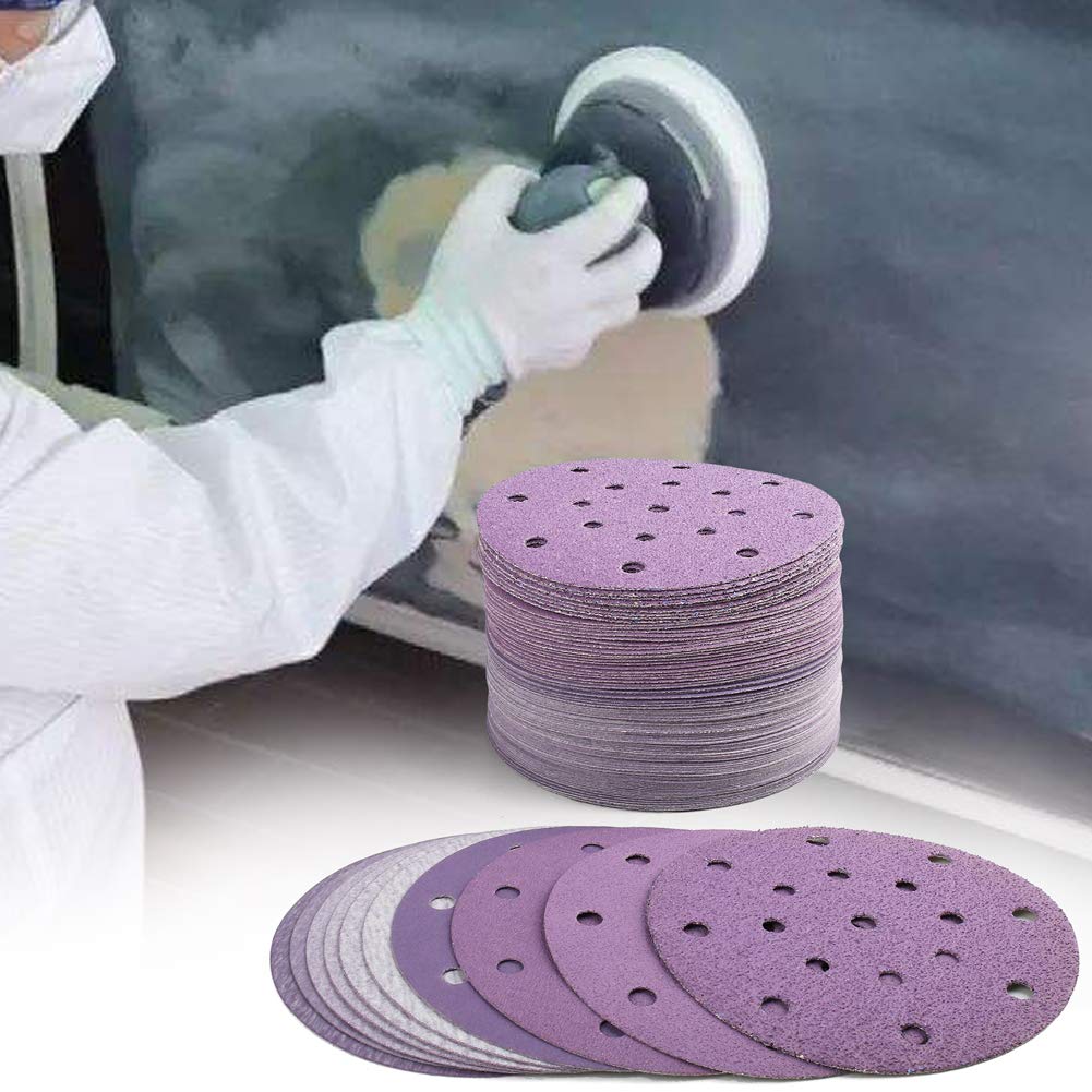 Random Orbital Sander - 6 İnç 17 Delikli Zımpara Diskleri