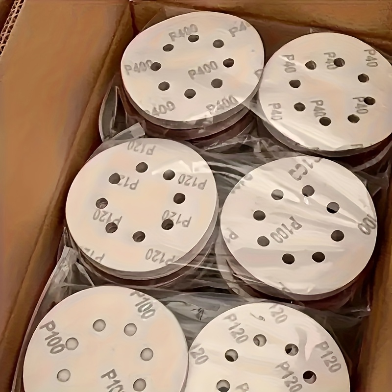 Random Orbital Sander - 100 Adet 5 İnç 8 Delikli