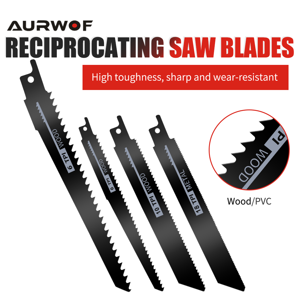 Reciprocating Saw Cordless - AURWOF Akülü Elektrikli Testere Çok Fonksiyonlu