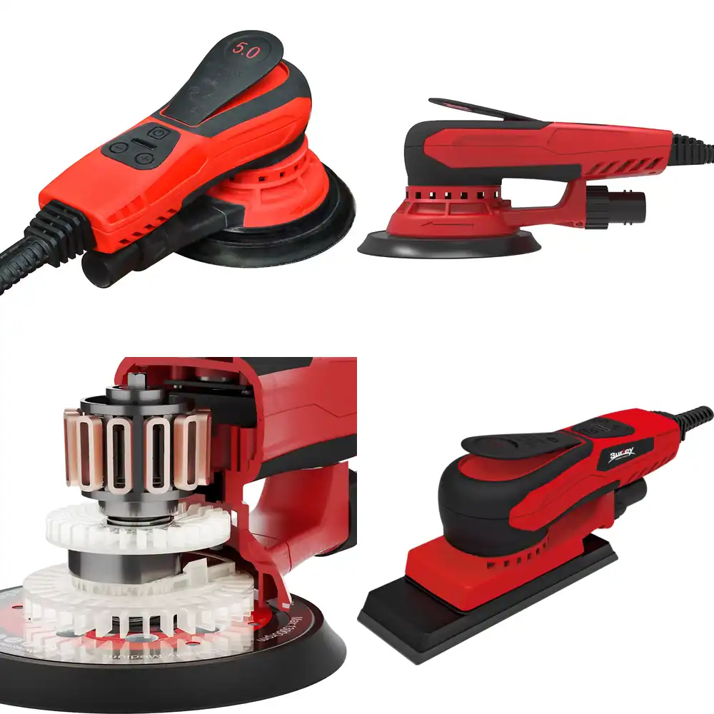 Random Orbital Sander - Burley 150mm DIY Endüstriyel Fırçasız Elektrikli