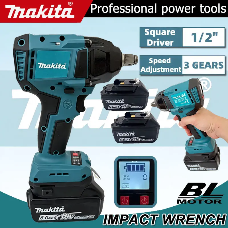 Power Tools Display - Makita Dijital Ekranlı Elektrikli Darbeli Anahtar