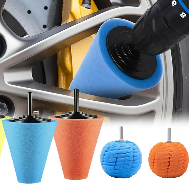 Power Tools Spare Parts - Araba Cilalama Süngeri Seti, Jant Parlatma