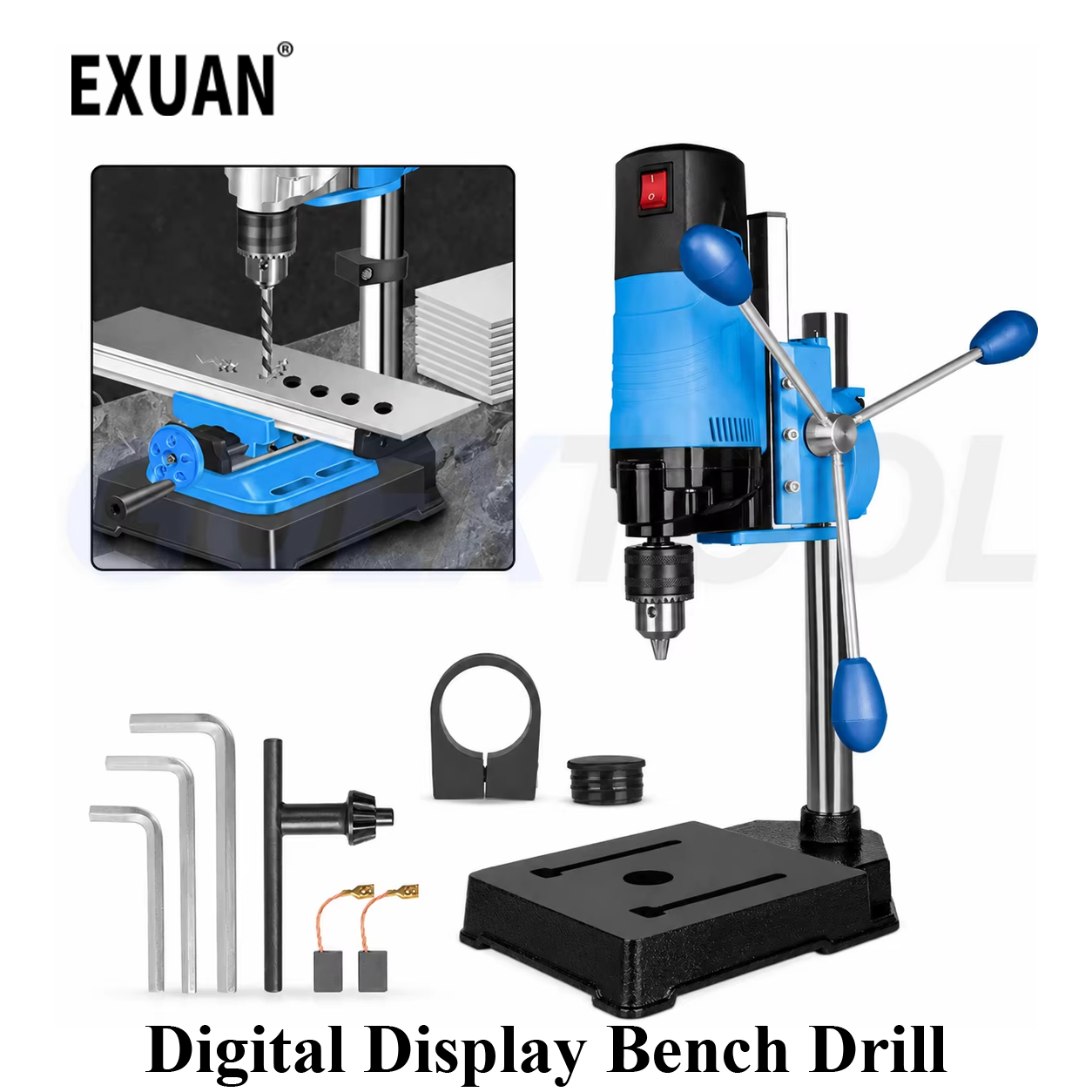 Power Tools Display - Dijital Ekranlı Tezgah Matkabı 1200W Yüksek