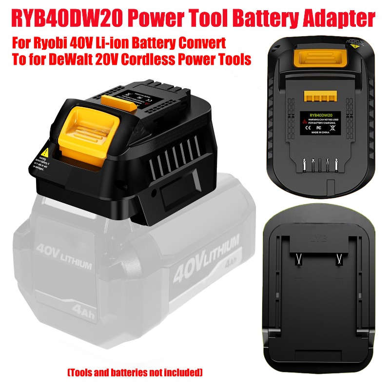Power Tools Use - HAKSINKY RYB40DW20 Güç Aracı Pil Adaptörü,