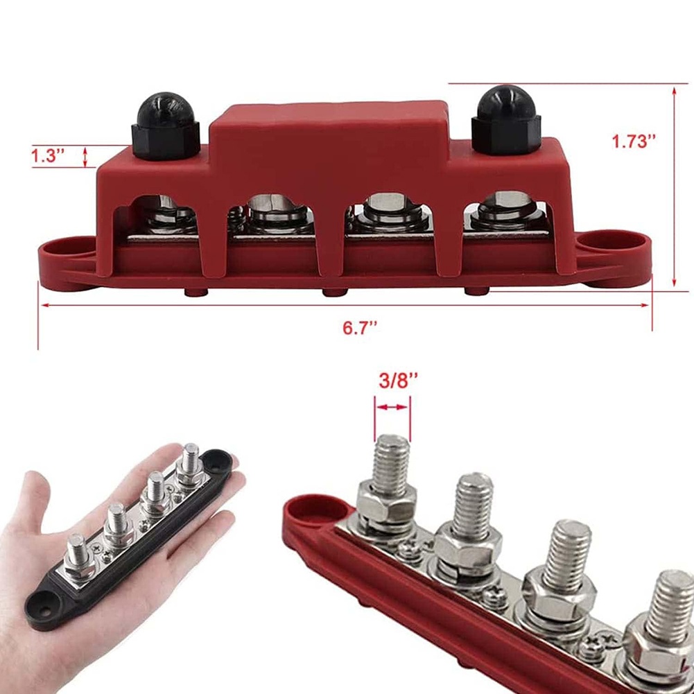 Siyah Kırmızı 12 V 250A Busbar - Power Tools Distributor incelemesi ve fiyatı