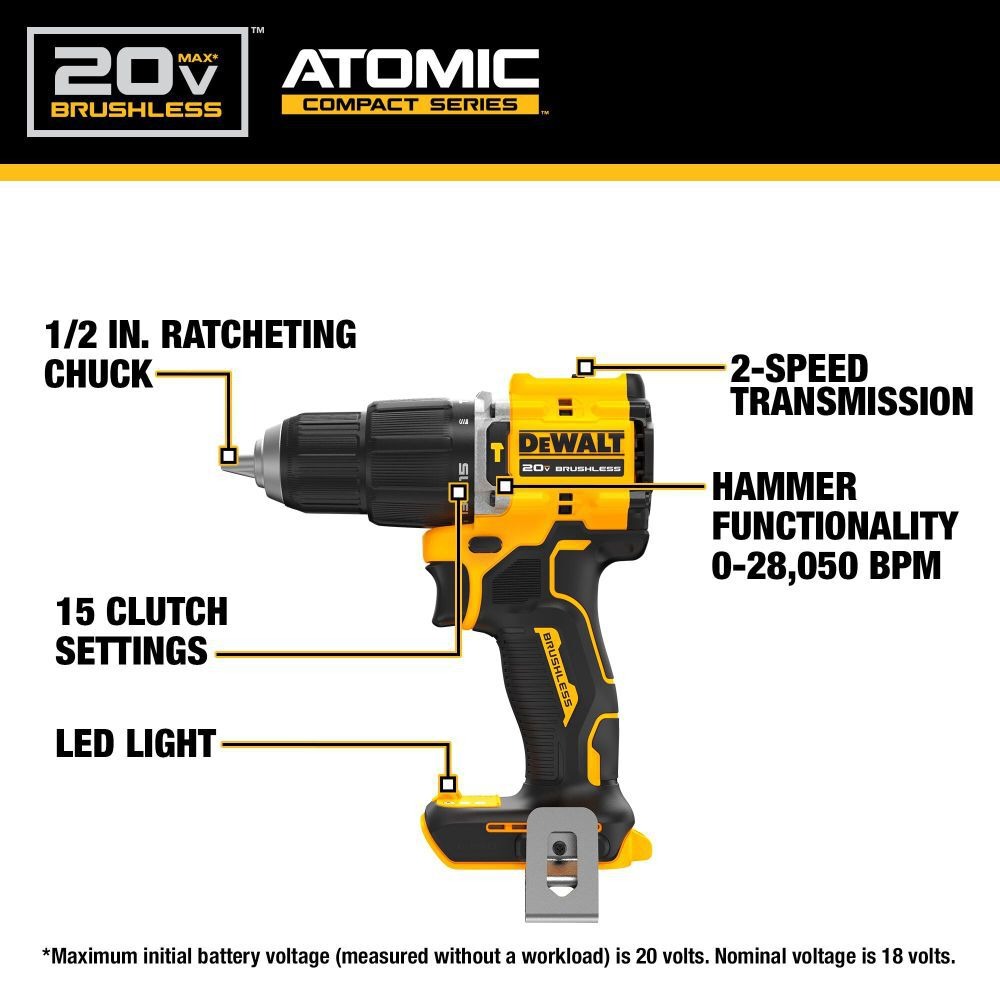 DEWALT DCD799 ATOMIC 20V MAX*  - Dewalt Drill Atomic 20V incelemesi ve fiyatı