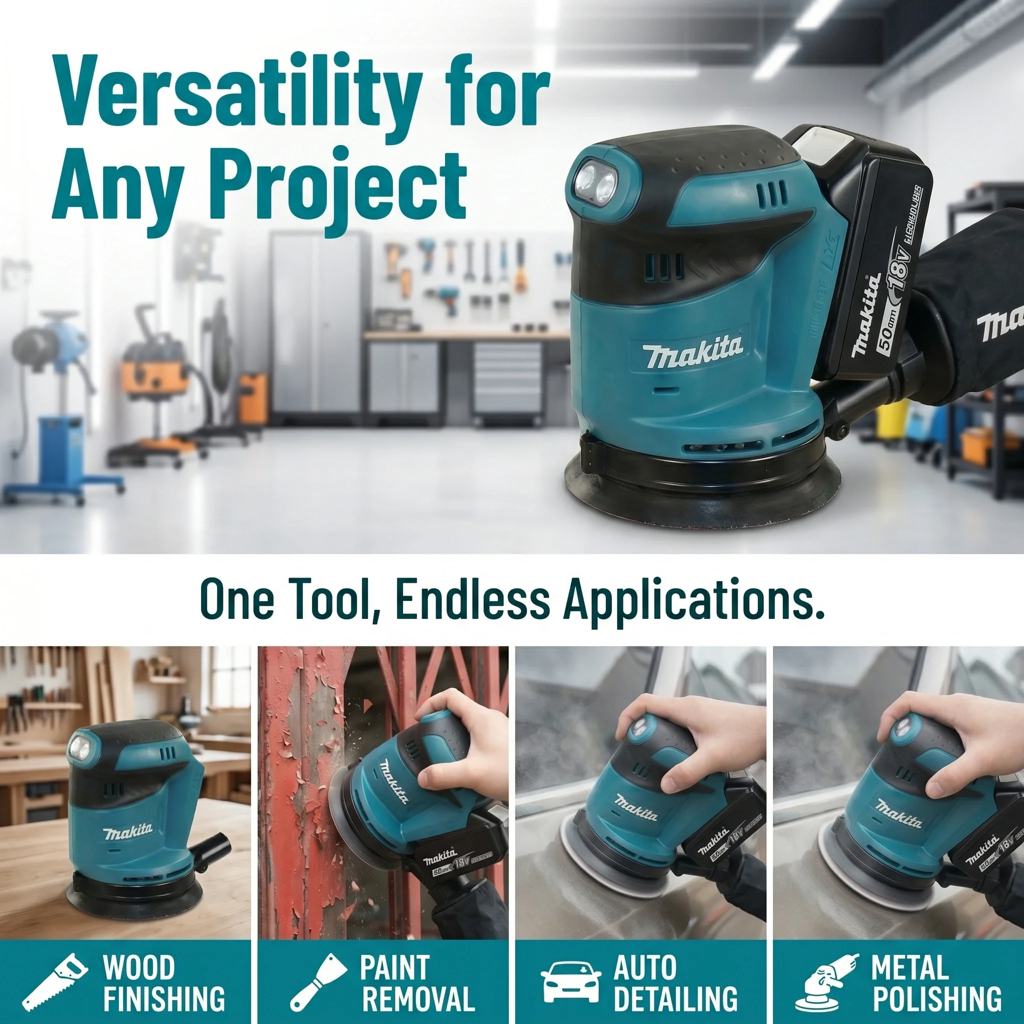 Makita DBO180Z 18V Fırçasız Ak - Random Orbital Sander incelemesi ve fiyatı