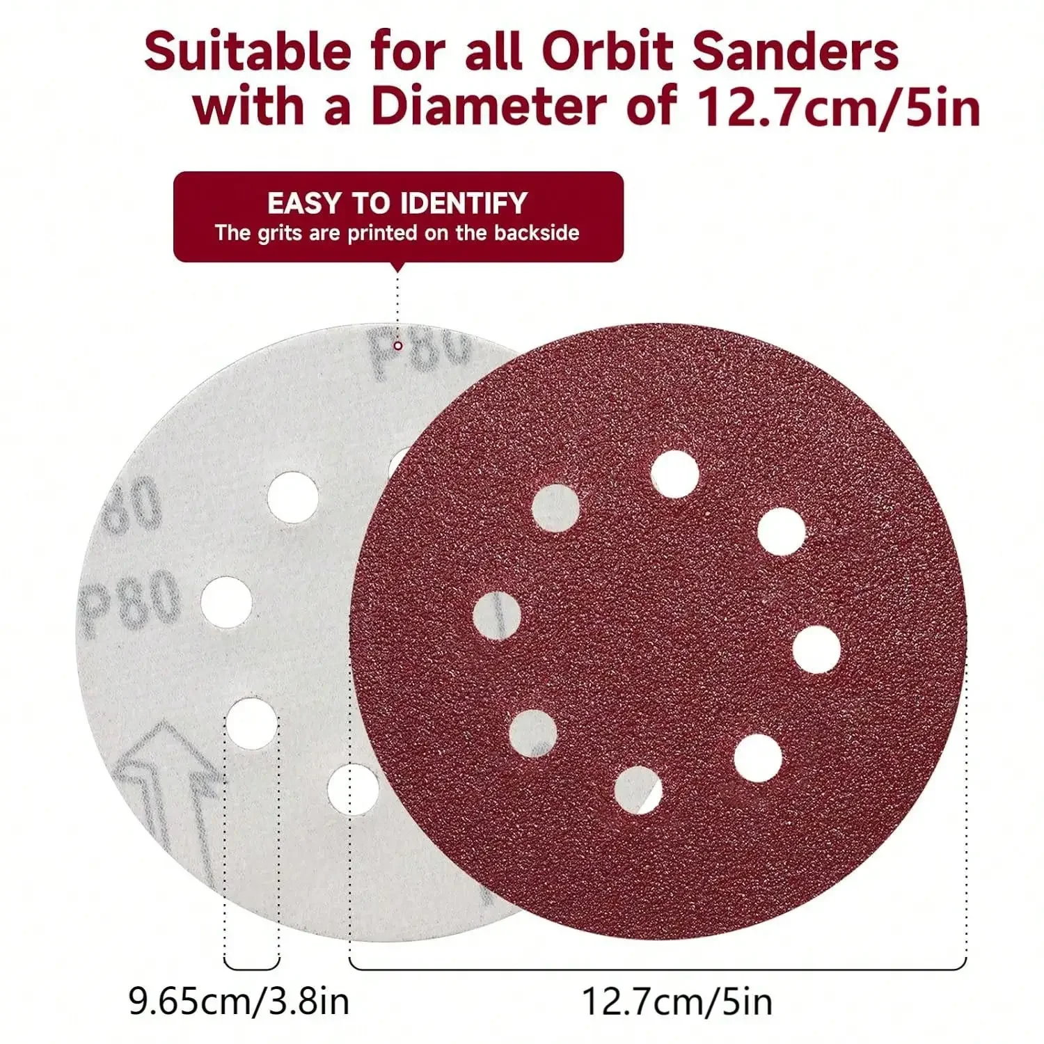 30 Adet 12.7cm/5in Zımpara Dis - Random Orbital Sander incelemesi ve fiyatı